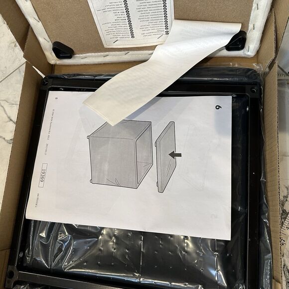 BOSNÄS footstool with storage, Ransta black - Picture 5 of 9